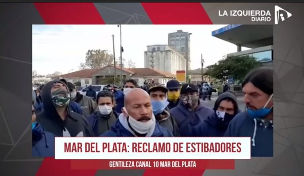 [Video] En Mar del Plata los estibadores reclaman testeo masivo por la pandemia