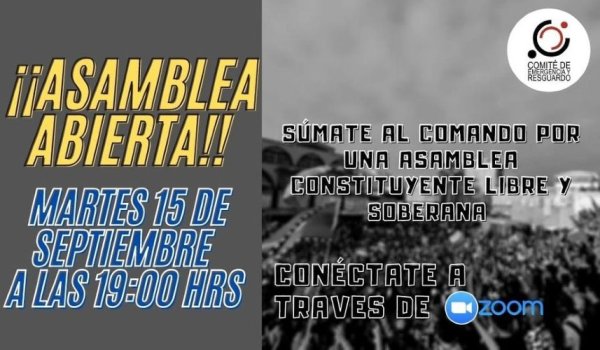 Diversas organizaciones invitan a levantar un Comando por una Asamblea Constituyente Libre y Soberana