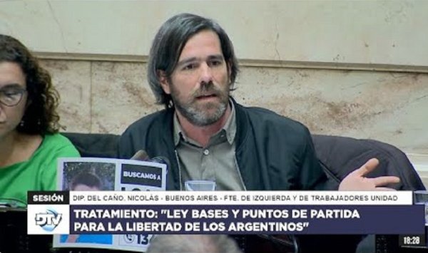 Del Caño: "Esta ley es un escándalo de corrupción comparable al 'diputrucho' o a la Ley Banelco de Menem"