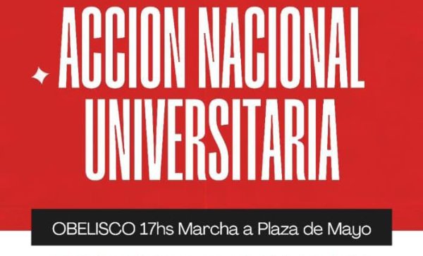 Concentración estudiantil en el Obelisco este martes