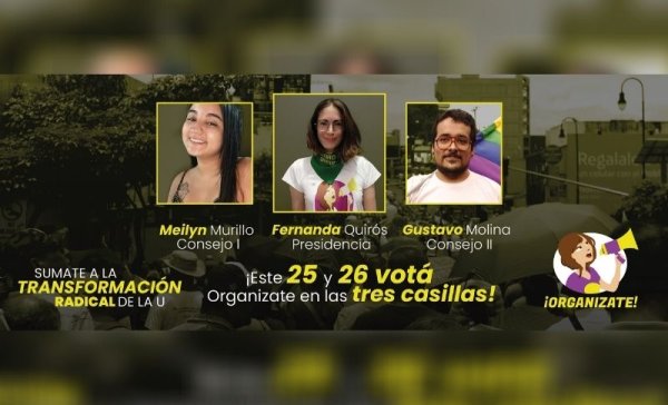 Corriente estudianil Organizate: Por el Voto Universal en la UCR