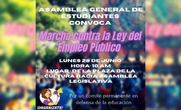 Estudiantes contra la Ley de Empleo Público: ¡No más ajuste, ni precarización!