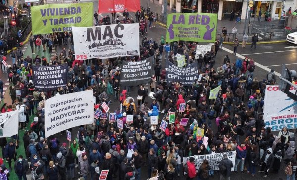 Con gran repercusión: corte del MAC y la Red de Trabajadores Precarizadxs ante la crisis y en apoyo a las luchas