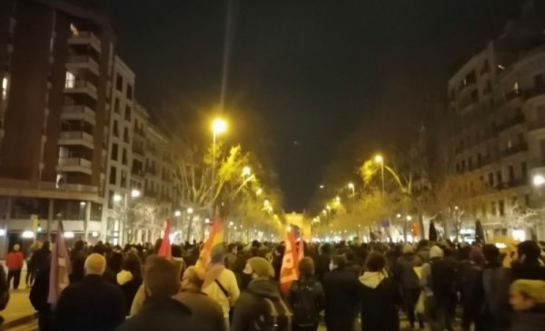 Barcelona: nueva manifestación de la juventud por las libertades y por su futuro