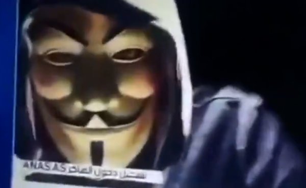 Anonymous irrumpe en la televisión de Israel para enviar un mensaje en apoyo a Palestina