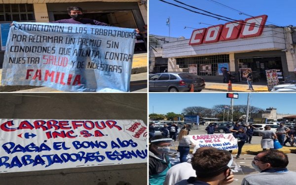 Trabajadores de supermercados de GBA inician jornada de lucha