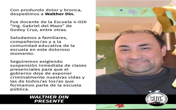  “Paro en defensa de la salud y de la vida de los trabajadores de la educación, de la comunidad y de nuestros estudiantes"