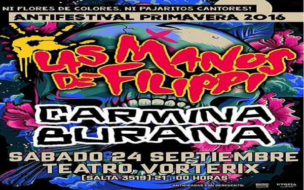 Las Manos de Filippi y Carmina Burana presentaron disco M.A.C.R.I. y levantaron banderas de luchas de la región