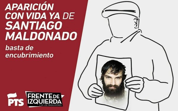 Aparición con vida ya de Santiago Maldonado