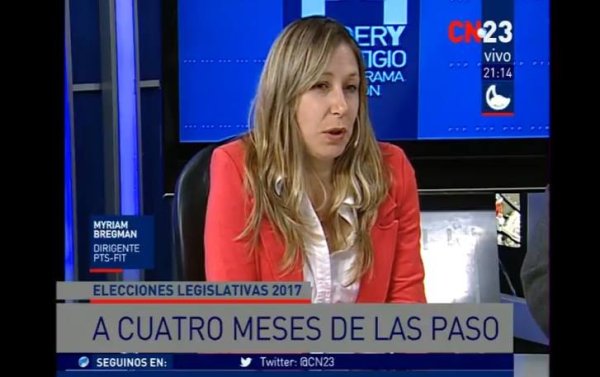 Myriam Bregman: "Todos saben que si nos eligen no vamos a votar contra el pueblo"