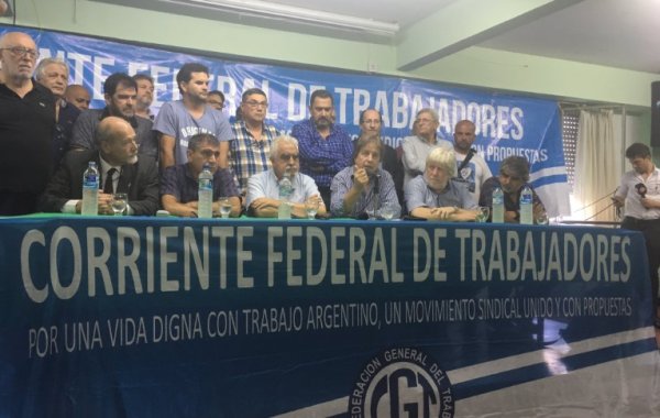 El mensaje de la Corriente Federal a la CGT: muy orgánico, poco combativo