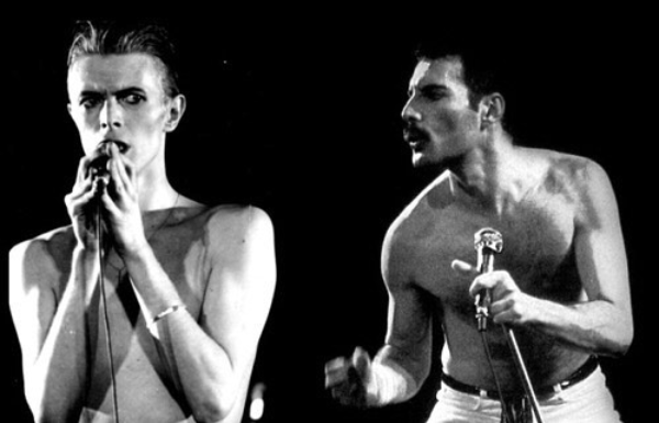 David Bowie y Freddie Mercury