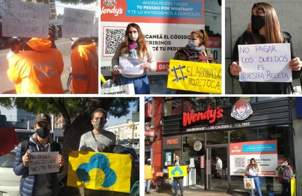 #ElAguinaldoNoSetoca: Protesta en el Wendy's de Ramos Mejía por salario, higiene y seguridad 