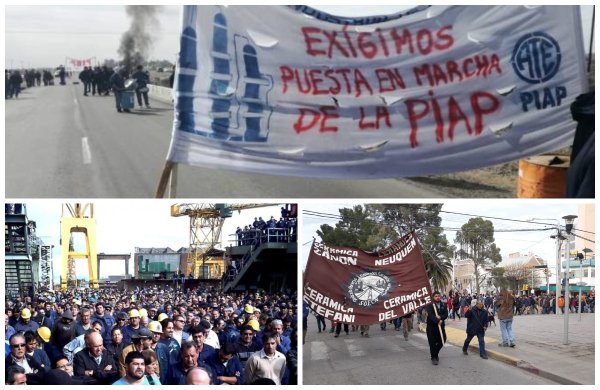 En Neuquén obreros de la PIAP y ceramistas cortarán la Ruta 22 