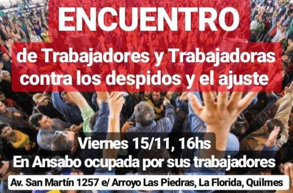 Encuentro de Trabajadores Ocupados y Desocupados en Ansabo 