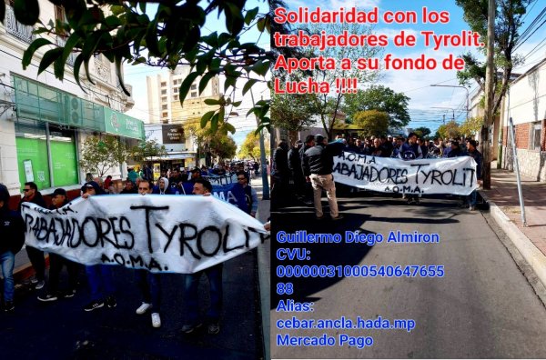 Obreros de Tyrolit en lucha piden más apoyo y solidaridad