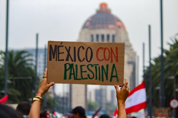 Miles marchan por Palestina en Ciudad de México