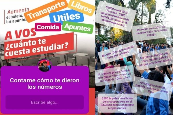 La voz de los jóvenes jujeños: a vos, ¿cuánto te cuesta estudiar? 