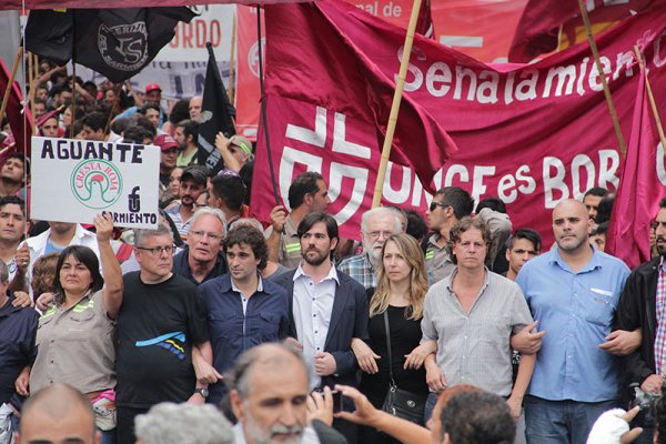 Plaza de Mayo: la primera acción unitaria contra el ajuste de Macri