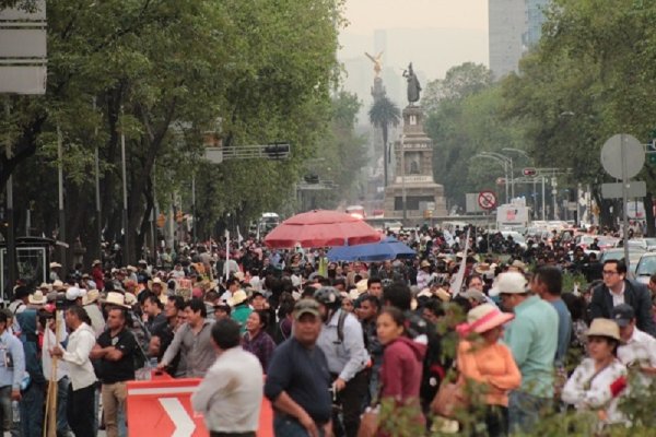 Campesinos marcharon contra el gasolinazo y para exigir apoyo al campo