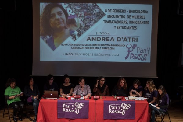 Trobada de dones amb Andrea D'Atri: “Les treballadores poden ser dirigents de la seva classe enfront de la crisi capitalista”