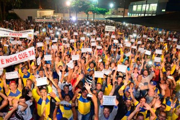 Huelga nacional de los trabajadores del Correo en Brasil