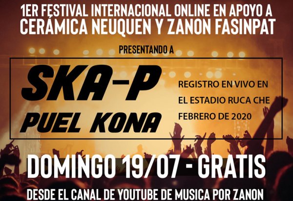 Festival internacional online en apoyo a Cerámica Neuquén y Zanon Fasinpat