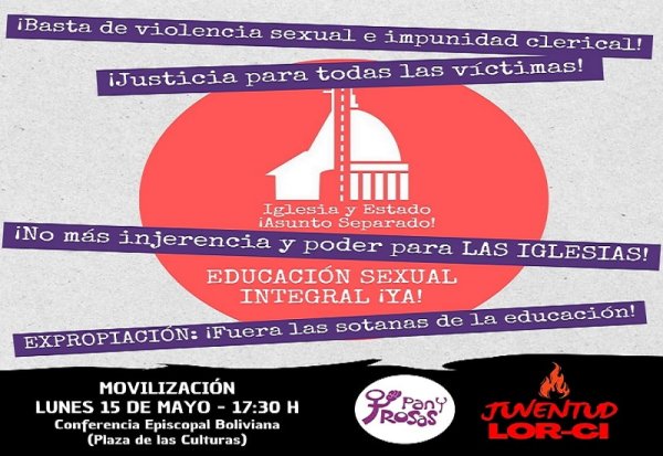 ¡Contra la violencia sexual e impunidad clerical!¡Justicia para las víctimas! 