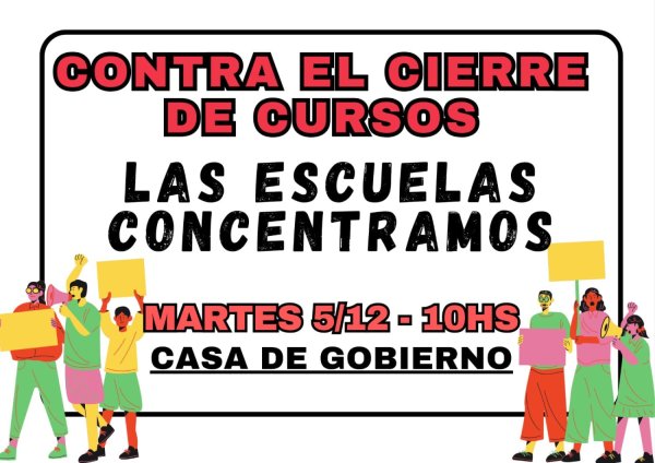 Asamblea docente convoca a una concentración contra el cierre de cursos en Mendoza