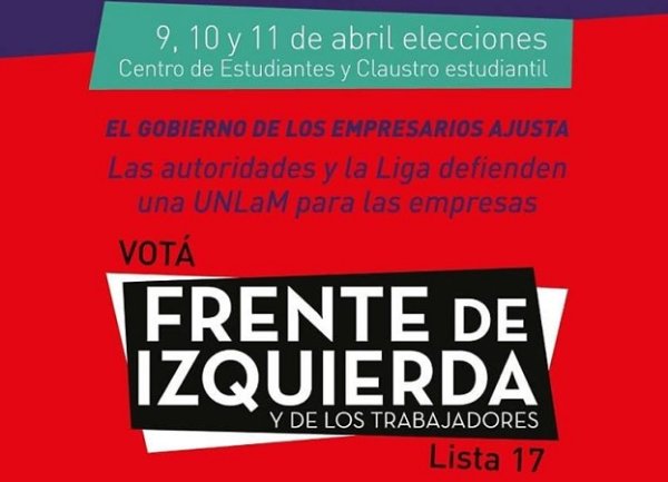 UNLaM: la campaña del Frente de Izquierda por una universidad al servicio de los trabajadores y el pueblo