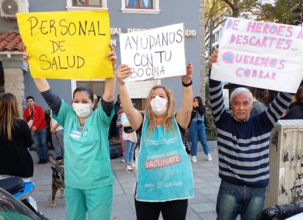 Mar del Plata: trabajadores de los vacunatorios reclaman salarios adeudados