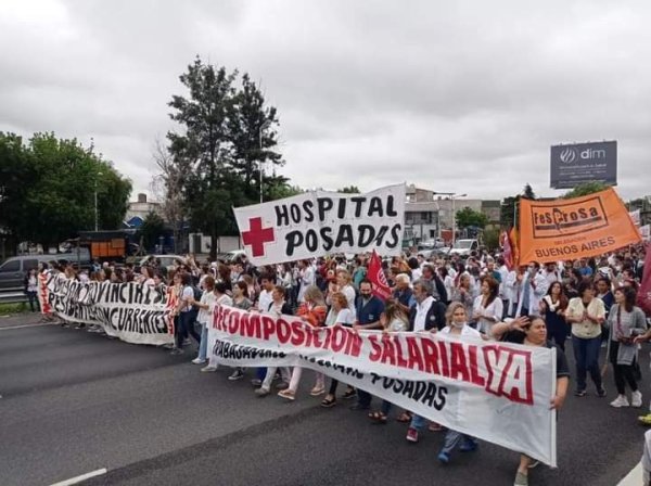 Trabajadores del Hospital Posadas realizarán concentración en el ingreso y asamblea desde el mediodía