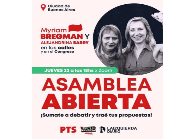 No te lo pierdas: se viene la asamblea electoral del PTS en la Ciudad