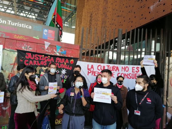 Se realiza conferencia de prensa en en GAM exigiendo la salida del ex alcalde Alessandri del directorio