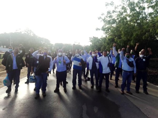 Más de un mes de protestas llevan los trabajadores de la transnacional madera Masisa por sus reclamos 