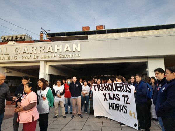 Franqueros del Garrahan paran este fin de semana por reducción horaria y contra la insalubridad