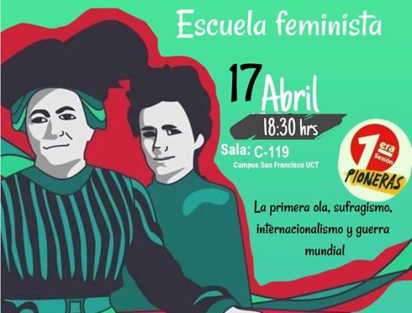 ¡Súmate a la Escuela Feminista de Pan y Rosas en Temuco!