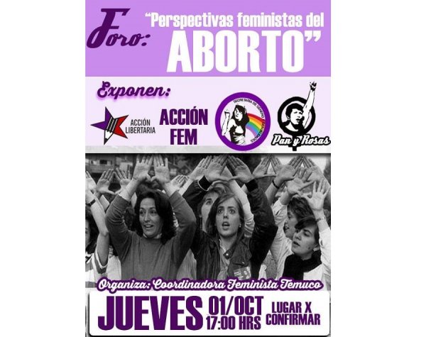 Temuco se organiza para este 28 de septiembre: Por el aborto, legal, libre, seguro y gratuito.