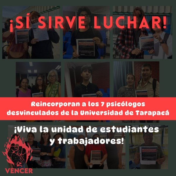 ¡Sí sirve luchar! Psicólogos de la UTA ganan la reincorporación 