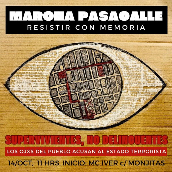 Los Ojos del Pueblo acusan al Estado Terrorista: Acción previa al 18 de octubre