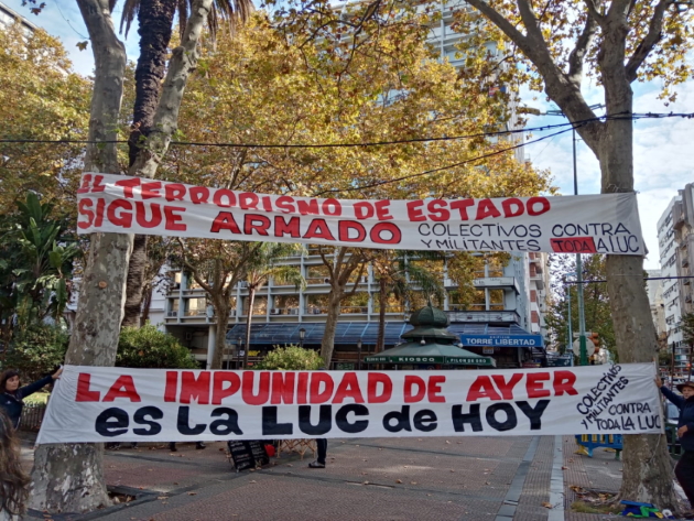 Foto: Actividad contra la impunidad en Plaza Libertad.