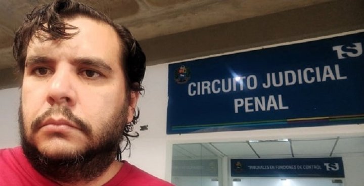 Jean Mandoza en el Circuito Judicial Penal (en 2024). Crédito trabajadores Masisa