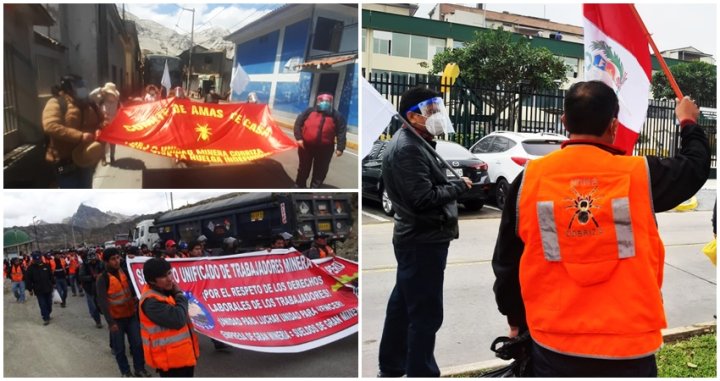 Fotos: Sindicato de Trabajadores de Cobriza