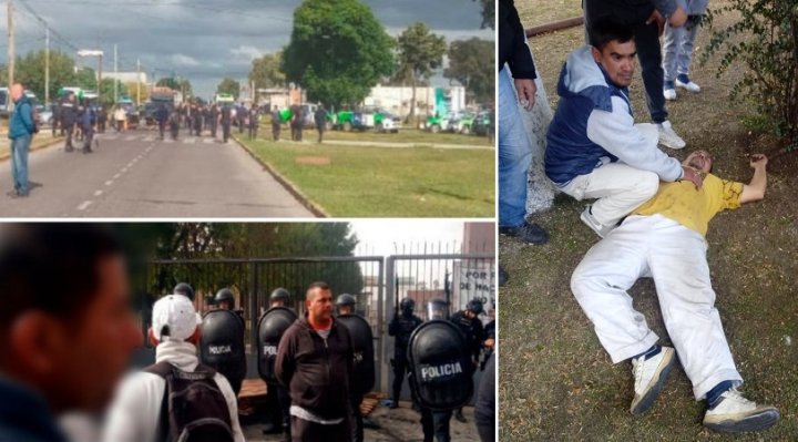 Represión a trabajadores del frigorífico Penta