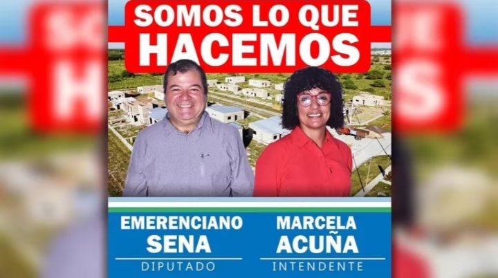 Hasta hace pocos días Sena y Acuña estaban en campaña