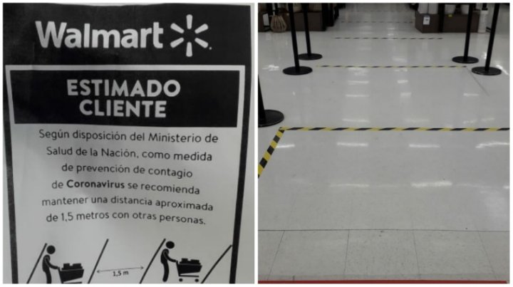 La única medida tomada por el local de Walmart