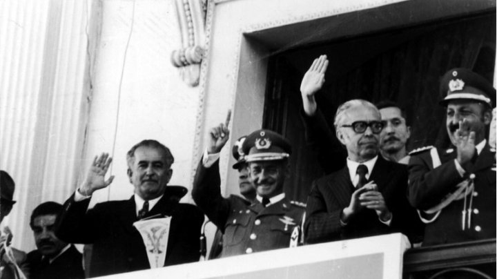 Mario Gutiérrez, Hugo Banzer, Víctor Paz Estenssoro, la alianza del golpe de 1971 (Foto: Archivo La Razón)