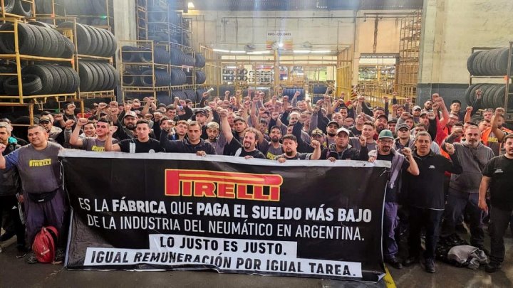 Foto: Facebook del Sindicato Unico de Trabajadores del Neumatico Argentino (Sutna)