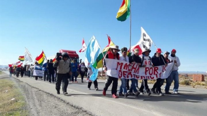 Foto: Freddy Gamboa (ANF) Imagen: Marcha que partió desde Konani