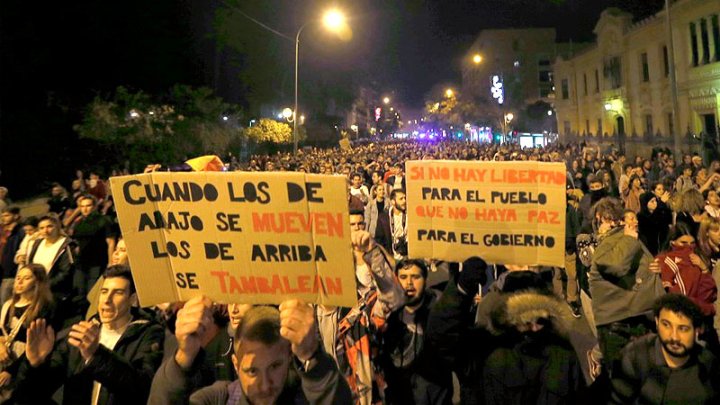 Foto: Manifestación antifascista en Andalucía tras las elecciones autonómicas y el ingreso de Vox al parlamenta andaluz.